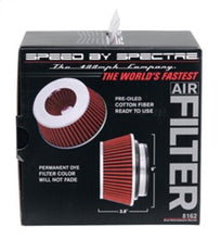 Load image into Gallery viewer, Spectre Adjustable Conical Air Filter 2-1/2in. Tall (Fits 3in. / 3-1/2in. / 4in. Tubes) - Red