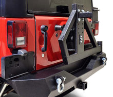 Load image into Gallery viewer, DV8 Offroad 07-18 Jeep Wrangler RS-2 Single Action Rear Bumper &amp; Tire Carrier w/ Bearing