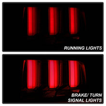 Load image into Gallery viewer, Spyder 05-09 Ford Mustang (Red Light Bar) LED Tail Lights - Smoke ALT-YD-FM05V3-RBLED-SM