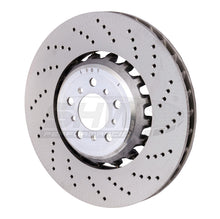 Load image into Gallery viewer, SHW 13-16 BMW M5 4.4L Right Front Cross-Drilled Lightweight Brake Rotor