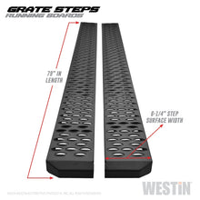 Load image into Gallery viewer, Westin Grate Steps Running Boards 79 in - Textured Black