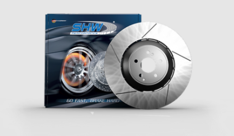 SHW 17-20 Porsche Panamera 4 3.0L w/20in Whl/Red Caliper w/o Ceramic Brake Right Rear Slot LW Rotor