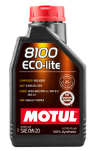 Load image into Gallery viewer, Motul 1L Synthetic Engine Oil 8100 0W20 ECO-LITE