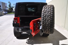 Load image into Gallery viewer, DV8 Offroad 07-18 Jeep Wrangler RS-2 Single Action Rear Bumper &amp; Tire Carrier w/ Bearing