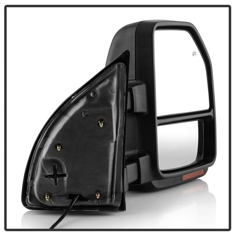 xTune 99-07 Ford SuperDuty Heated LED Telescoping Pwr Mirrors-Smk (Pair) (MIR-FDSD99S-G4-PW-RSM-SET)