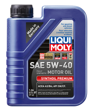 Load image into Gallery viewer, LIQUI MOLY 1L Synthoil Premium Motor Oil SAE 5W40