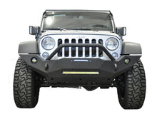 Load image into Gallery viewer, DV8 Offroad 07-18 Wrangler JK FS-18 Mid Length Steel Front Bumper w/ Fog Lights