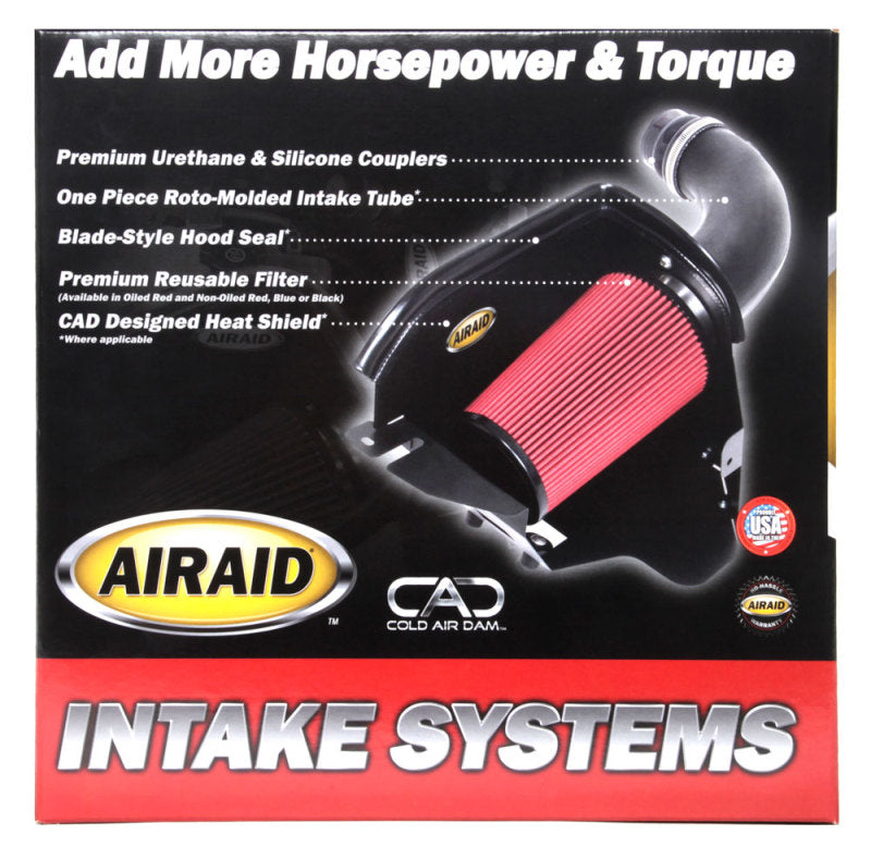 Airaid 10-14 Ford SVT Raptor / 11-13 F-150 6.2L CAD Intake System w/ Tube (Dry / Red Media)