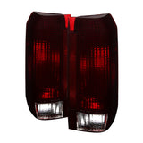 Xtune Ford Bronco F150 F250 F350 F450 92-96 OE Style Tail Lights Red Smoked ALT-JH-FB92-OE-RSM