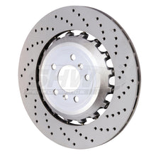 Load image into Gallery viewer, SHW 11-16 BMW M5 4.4L Right Rear Cross-Drilled Lightweight Brake Rotor