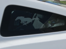 Load image into Gallery viewer, Vinyl Mustang Running Pony Etched Window Decals - Pair (05-14)