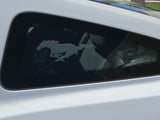 Vinyl Running Pony Etched Window Decals - Pair (Fits all Models)