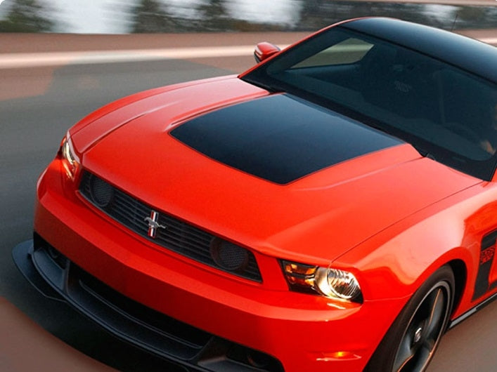 Vinyl Mustang Boss Style Center Hood Stripe (10-12)