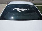 Vinyl See-Through Running Pony Rear Window Decal (Fits all Models)