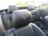 Vinyl Outlined Running Pony Headrest Decals - Pairs (Fits all Models)