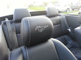Vinyl Outlined Running Pony Headrest Decals - Pairs (Fits all Models)