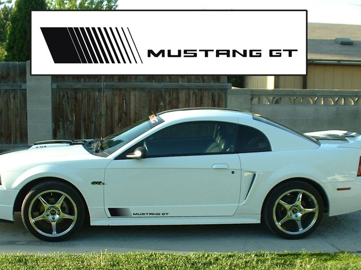 Vinyl MUSTANG GT Side Stripes Style 2 - Pair (94-14)