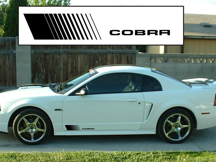 Vinyl Cobra Side Stripes Style 2 - Pair (94-14)
