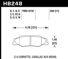 Load image into Gallery viewer, Hawk 97-06 Corvette (incl C5 Z06) HPS Street Rear Brake Pads