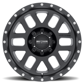 Method MR306 Mesh 18x9 +18mm Offset 8x6.5 130.81mm CB Matte Black Wheel