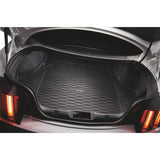 Ford OEM Rubber Trunk Mat w-Running Pony Logo (Fits 2015 without Subwoofer)
