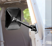 Load image into Gallery viewer, Rugged Ridge 97-18 Jeep Wrangler Black Rectangular Quick Release Mirror