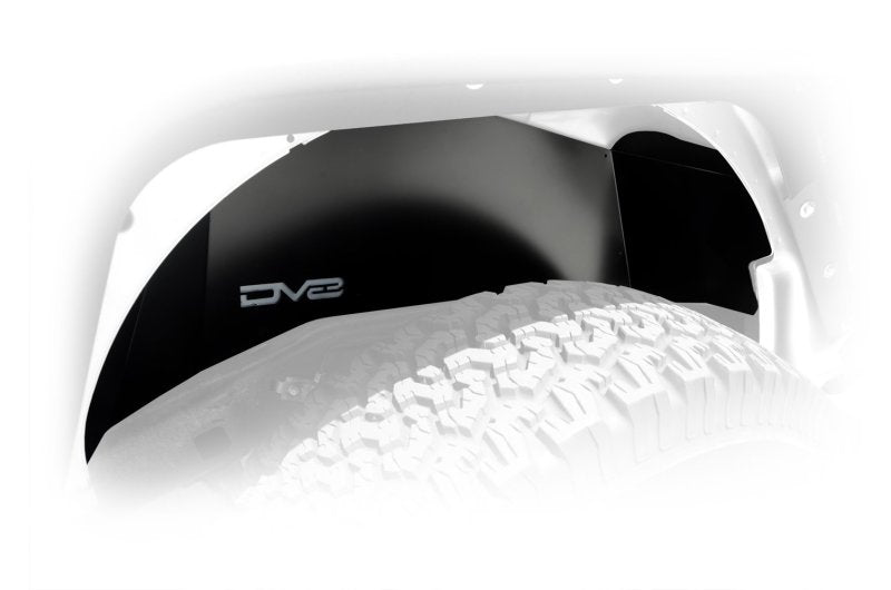 DV8 Offroad 07-18 Jeep Wrangler JK Rear Aluminum Inner Fender - Black