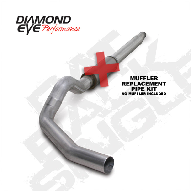 Diamond Eye KIT 5in CB MFLR RPLCMENT PIPE SGL AL: 94-97 FORD 7.3L F250/F350 PWRSTROKE