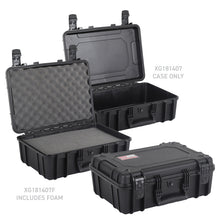Load image into Gallery viewer, Go Rhino XVenture Gear Hard Case - Medium 18in. / Lockable / IP67 / Automatic Air Valve - Tex. Black
