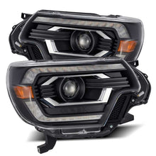 Load image into Gallery viewer, AlphaRex 12-15 Toyota Tacoma PRO-Series Projector Headlights Plank Style Black w/DRL