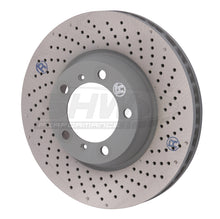 Load image into Gallery viewer, SHW 2012 Porsche 911 Carrera 4 GTS 3.8L w/o Ceramic Brake Right Front Drilled-Dimpled MB Brake Rotor