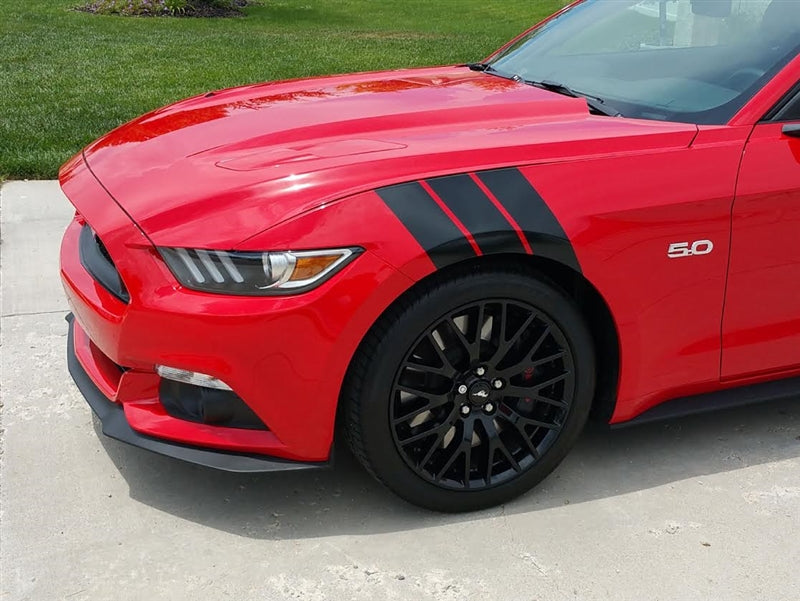 Vinyl Triple Hash Stripe Set - Pair 2015 Mustang