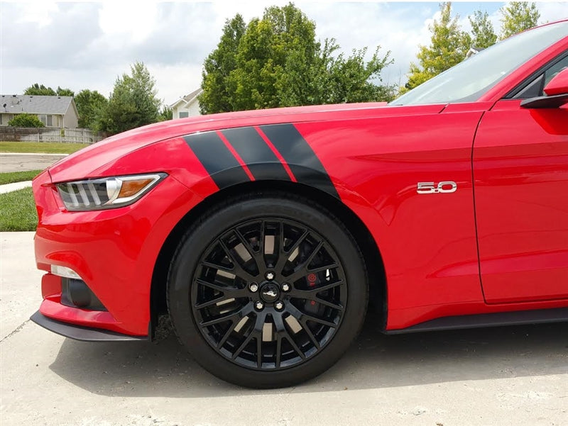 Vinyl Triple Hash Stripe Set - Pair 2015 Mustang