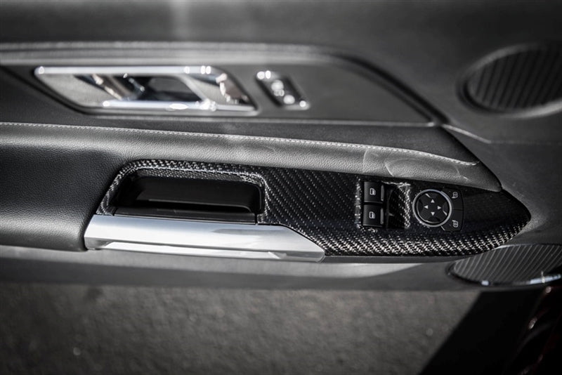 TC10026-LG240 TruCarbon Carbon Fiber Window Switch Bezels 2015 Coupe Mustang