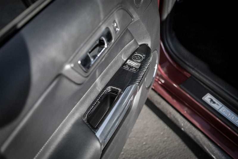 TC10026-LG240 TruCarbon Carbon Fiber Window Switch Bezels 2015 Coupe Mustang