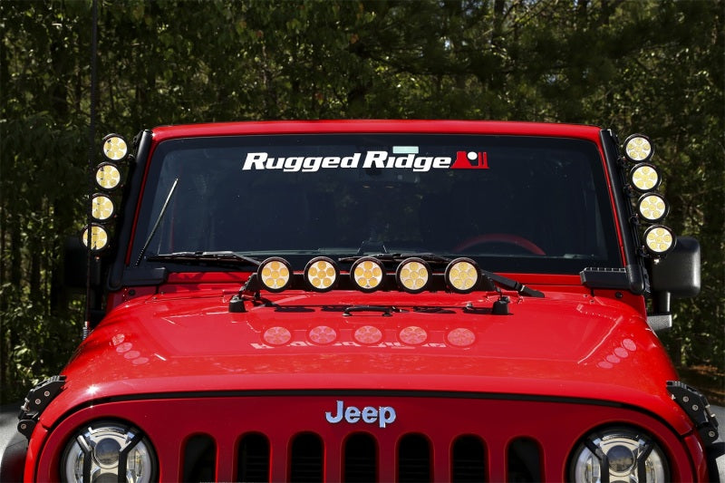 Rugged Ridge 07-18 Jeep Wrangler JK Elite Fast Track Windshield Light Bar Mount w/o Crossbar
