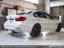 Load image into Gallery viewer, AWE Tuning BMW F8X M3/M4 Resonated Track Edition Exhaust - Chrome Silver Tips (102mm)