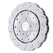 Load image into Gallery viewer, SHW 14-20 Audi R8 5.2L (Excl Ceramic Brakes) Rear Drilled-Dimpled Lightweight Wavy Brake Rotor