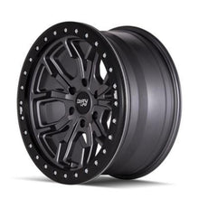 Load image into Gallery viewer, Dirty Life 9303 DT-1 17x9/5x127 BP/-12mm Offset/78.1mm Hub Matte Gunmetal Wheel - Beadlock