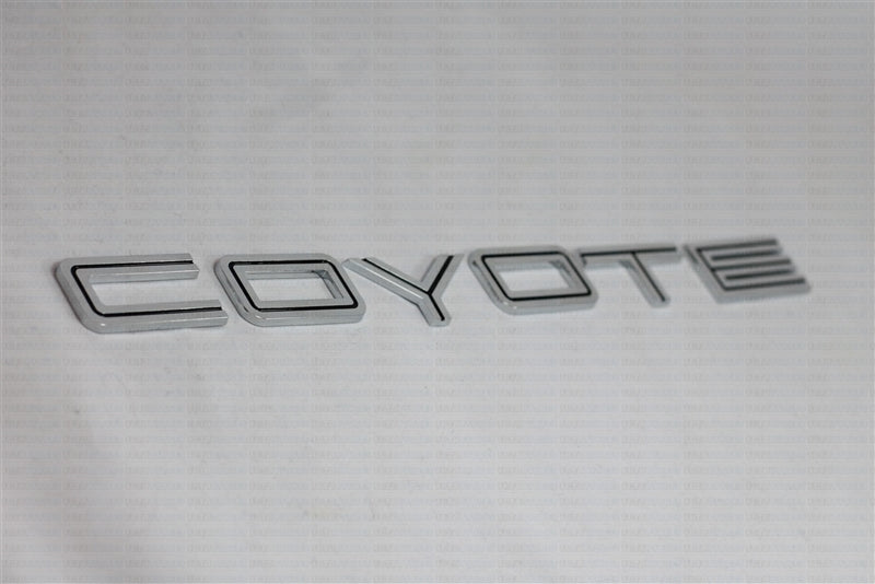 Coyote Emblem Chrome Letters Mustang 5.0L 2011-2017