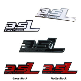 UPR 3.5L Ecoboost Twin Turbo Emblem - Choose Finish (11-15 F150)
