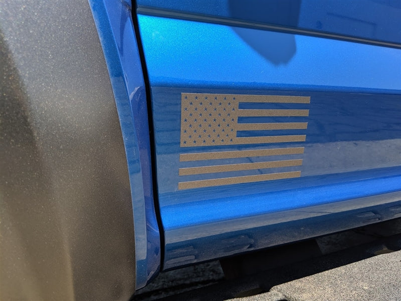 Ford Mustang American Flag Side Body Decal - Pair (15-20)