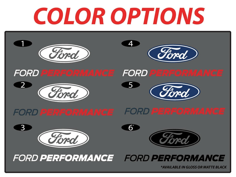 Ford Performance 8" Decal