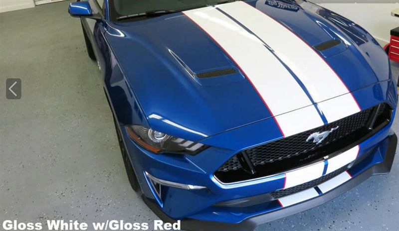 Mustang Narrow Dual Full Length Stripes (18-20)