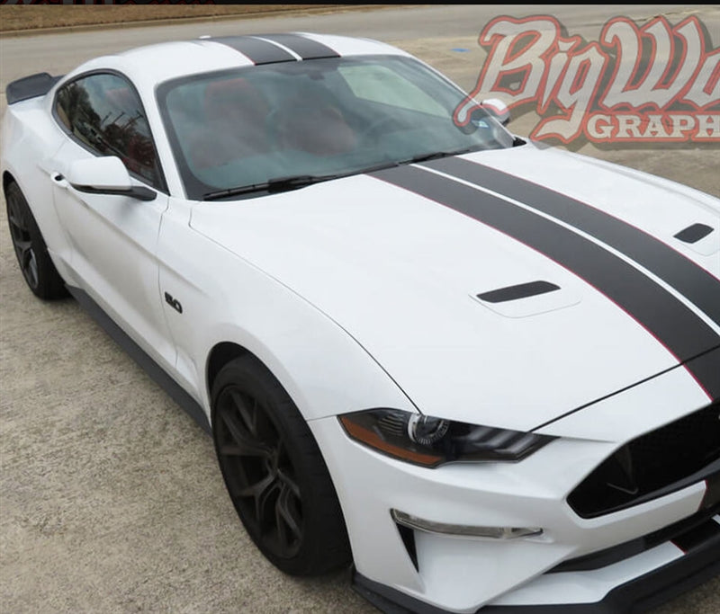 Mustang Narrow Dual Full Length Stripes (18-20)