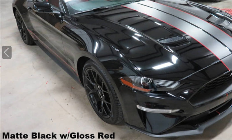 Mustang Narrow Dual Full Length Stripes (18-20)