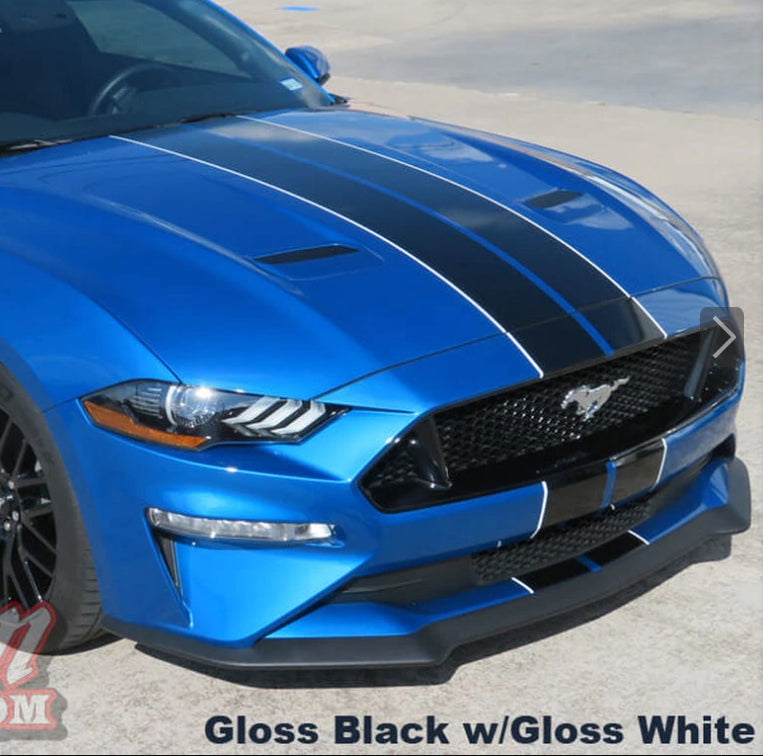 Mustang Narrow Dual Full Length Stripes (18-20)