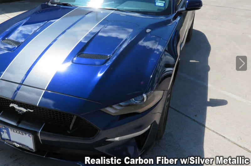 Mustang Narrow Dual Full Length Stripes (18-20)