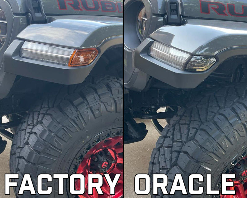 Oracle Jeep Wrangler JL Smoked Lens LED Front Sidemarkers