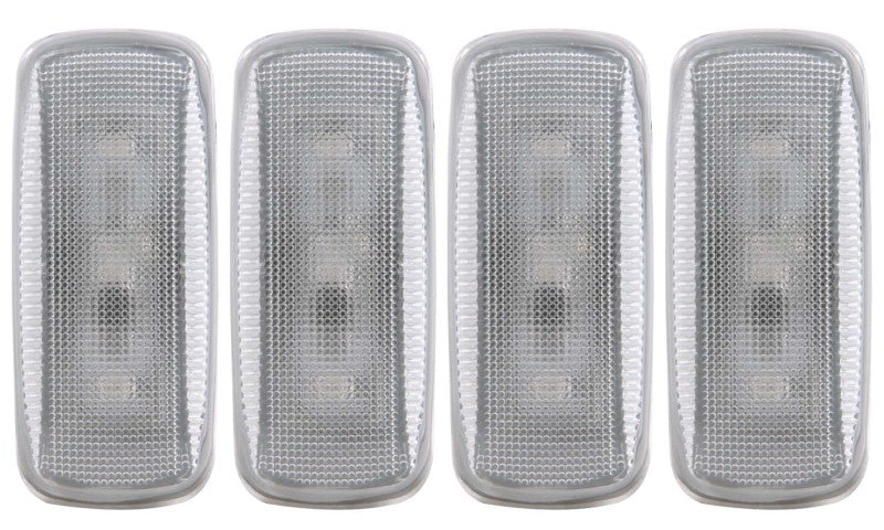 ANZO 2010-2015 Dodge Ram 3500 LED Fender Light Kit Clear 2pc Amber / 2pc Red